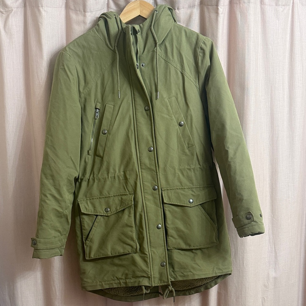 Volcom Olive Walk on By Military Parka Snowboarding